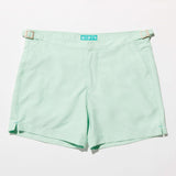 Tailored Swim Shorts - Summit Green featuring a classic cut and adjustable straps for comfort and style.